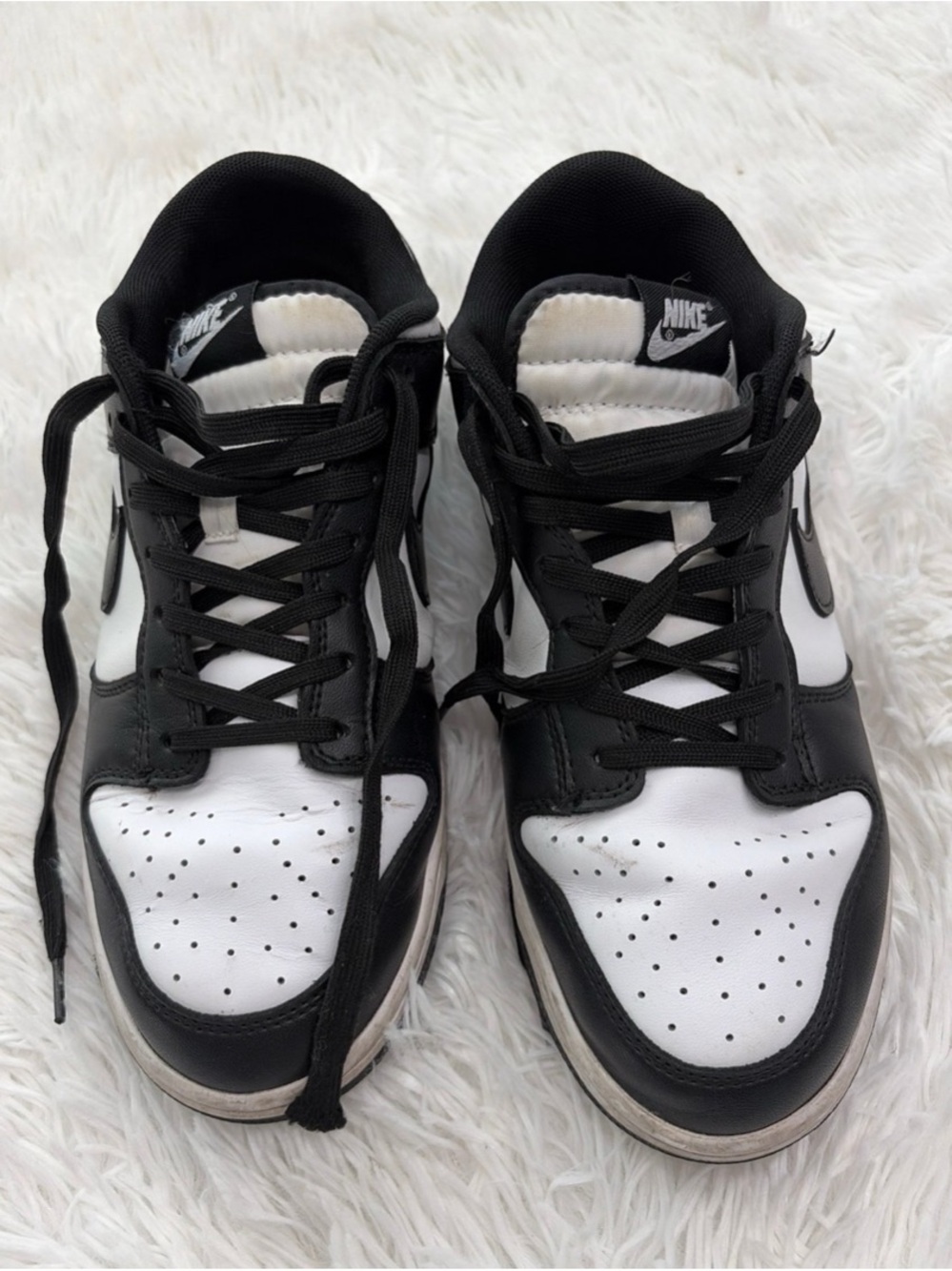 Nike Dunk Low Black/White Low Top Lace Up Men's Sneaker DD1391-100 SZ 9.5